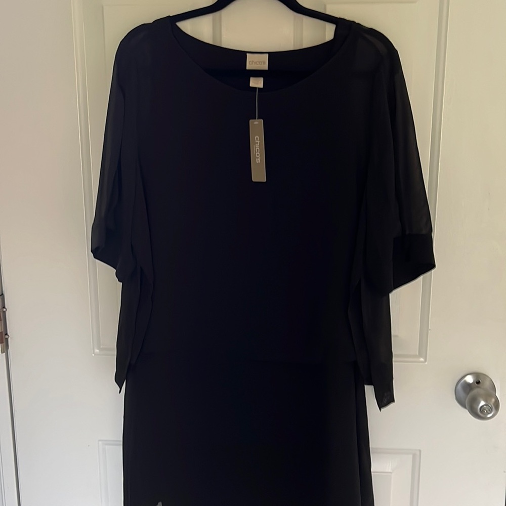 Layered 3/4 sleeve tunic